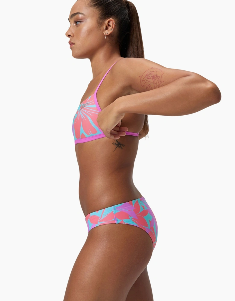 Speedo Womens/Ladies Hipster Digital Print All-Over Print Swim Briefs