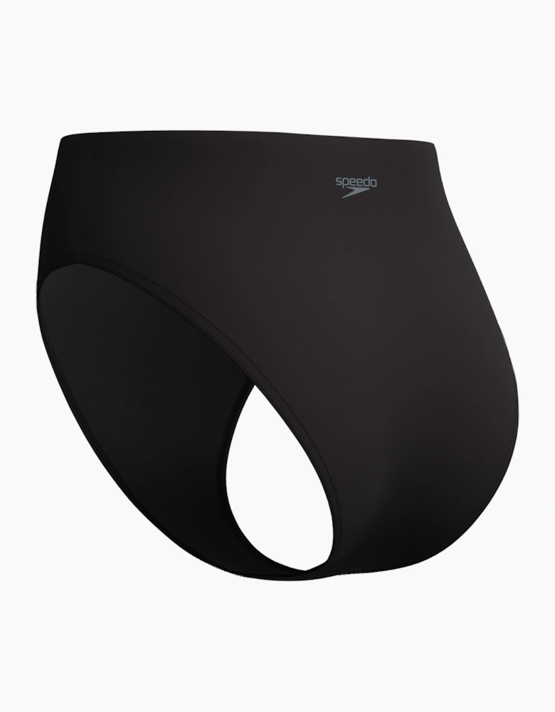 Speedo Womens/Ladies Cheeky Solid High Waist Bikini Bottoms