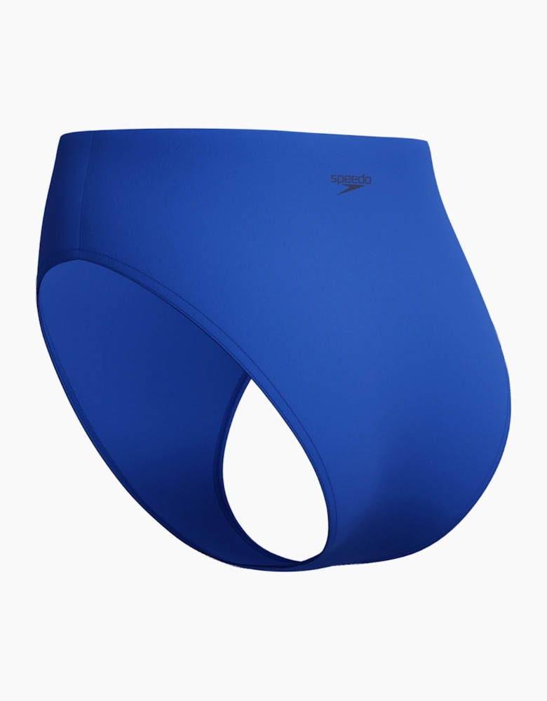 Speedo Womens/Ladies Cheeky Solid High Waist Bikini Bottoms