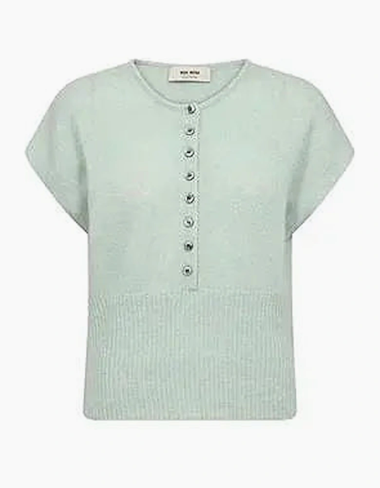 Mos Mosh Mape short sleeve knit top