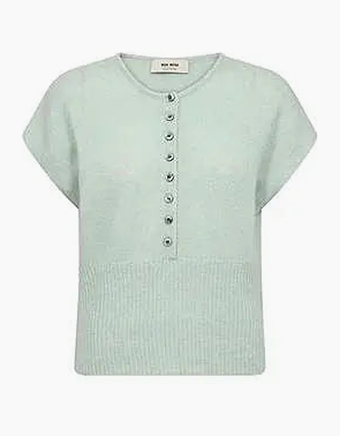 Mos Mosh Mape short sleeve knit top