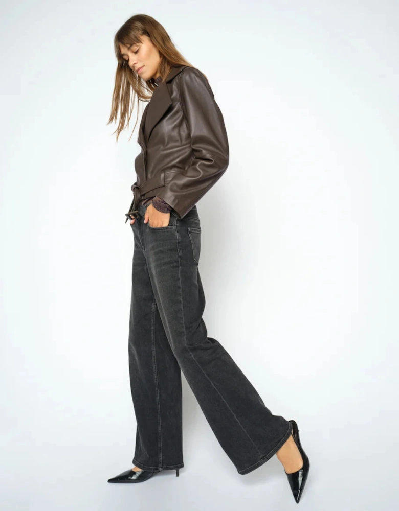 Lasco short leather jacket