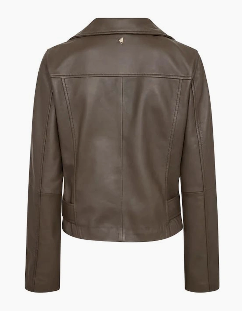 Lasco short leather jacket