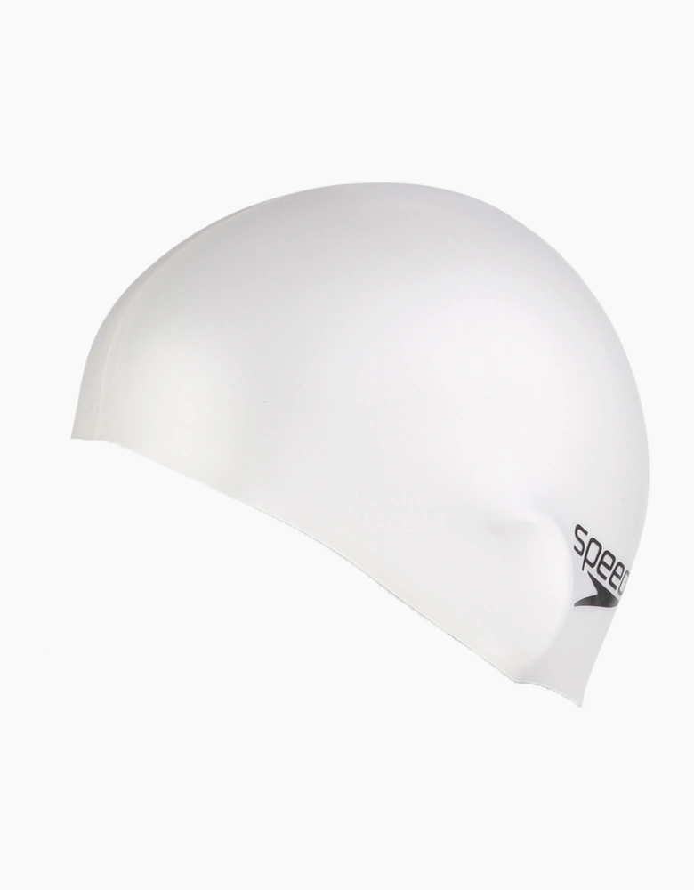 Speedo Unisex Adult Flat Silicone Logo Swim Cap