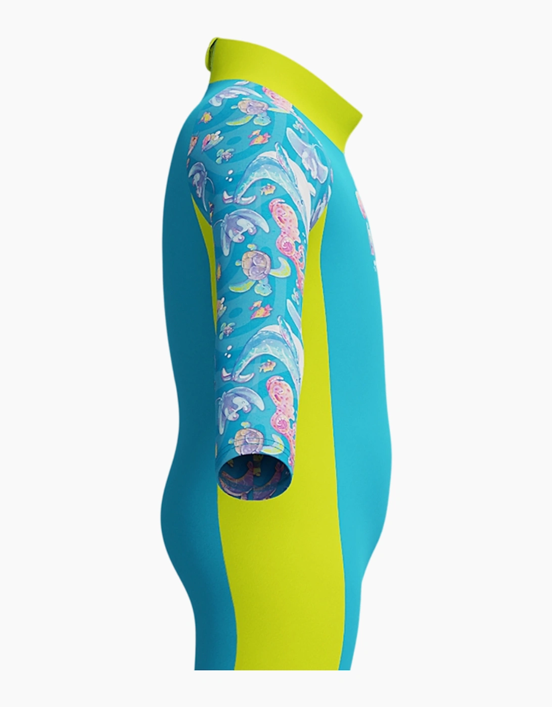 Speedo Boys Marine Animals Long-Sleeved One Piece Swimsuit