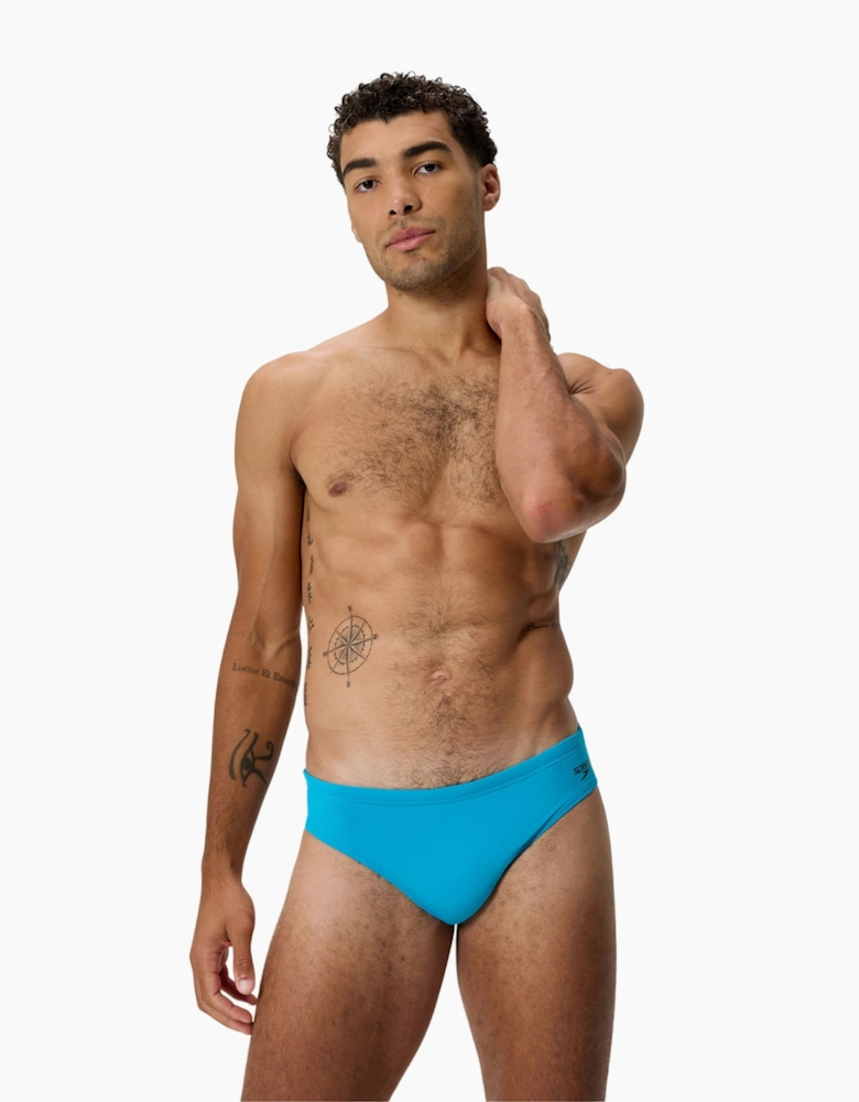 Speedo Mens Big Logo Endurance+ Swim Briefs
