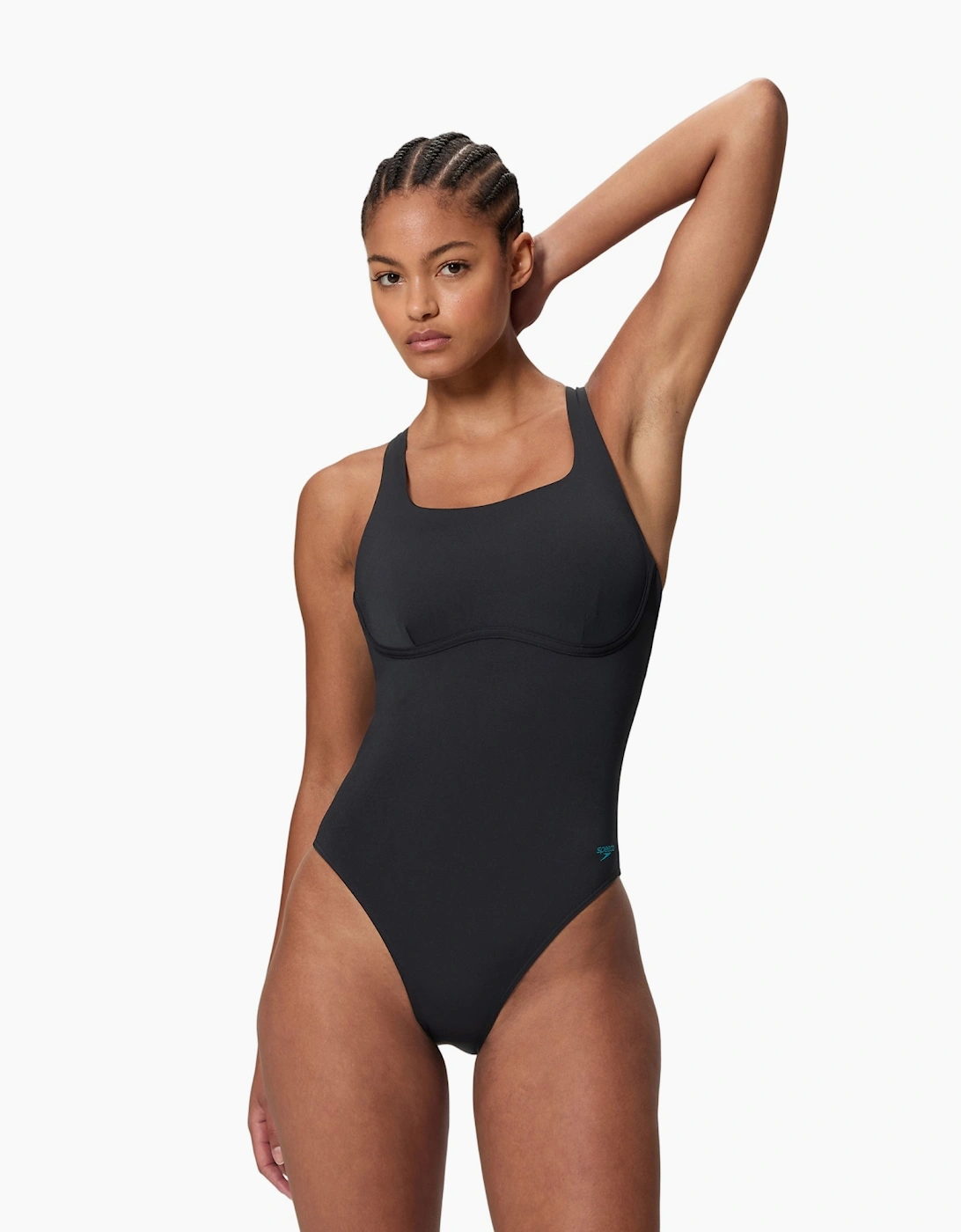 Speedo Womens/Ladies Solid Flex One Piece Swimsuit