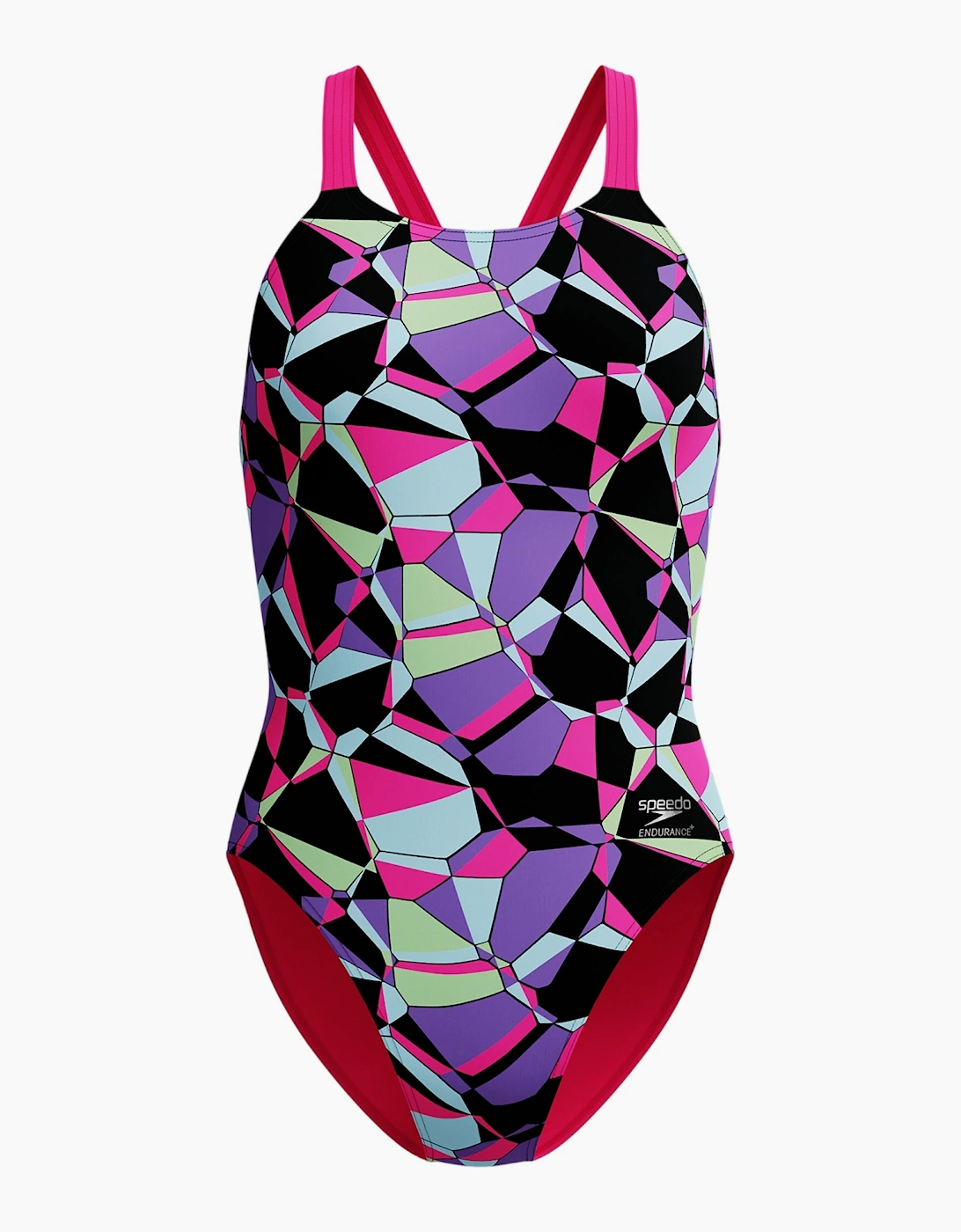 Speedo Womens/Ladies Patterned Leaderback One Piece Swimsuit