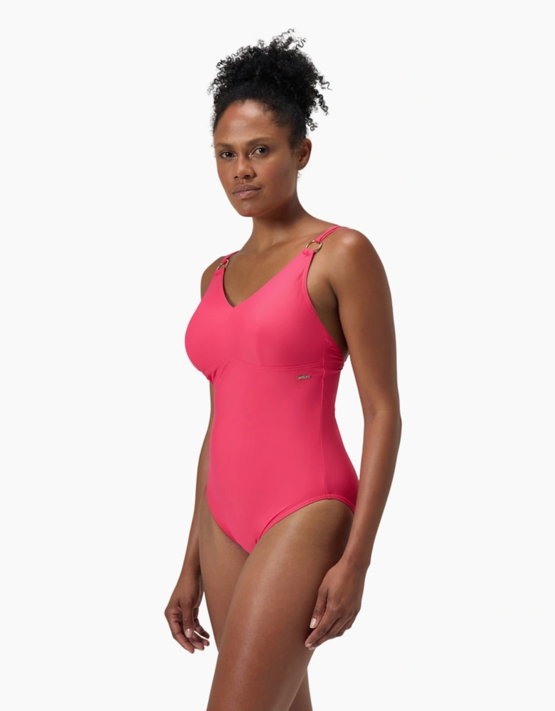 Speedo Womens/Ladies Strappy Shaping One Piece Swimsuit