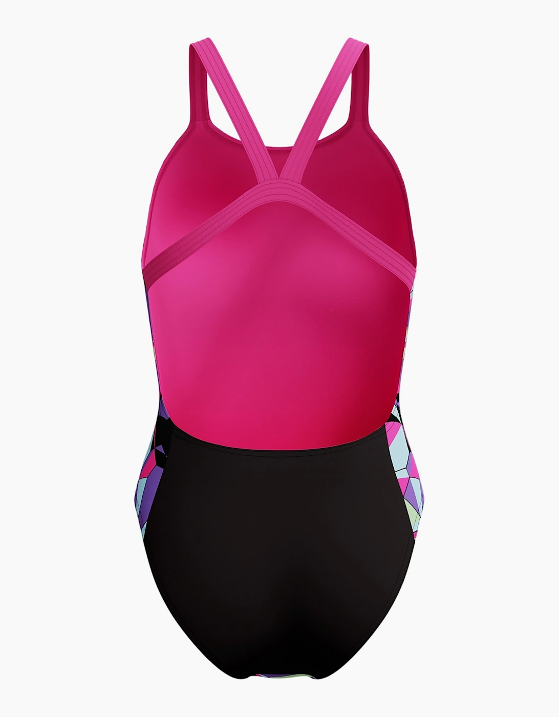 Speedo Womens/Ladies Patterned Leaderback One Piece Swimsuit