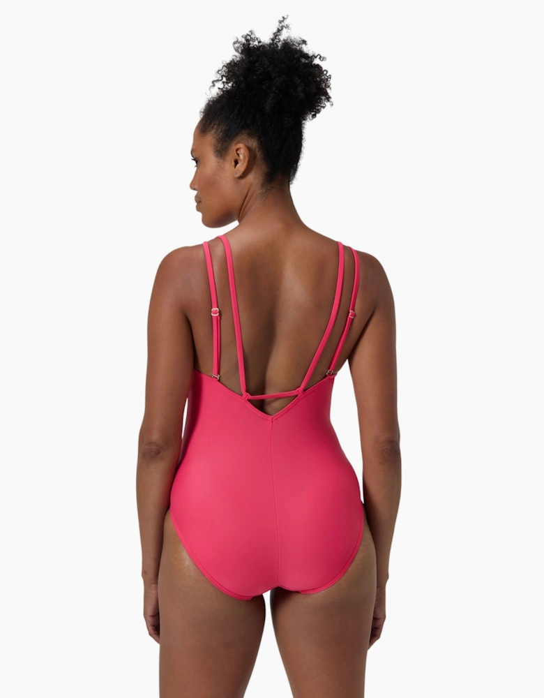 Speedo Womens/Ladies Strappy Shaping One Piece Swimsuit