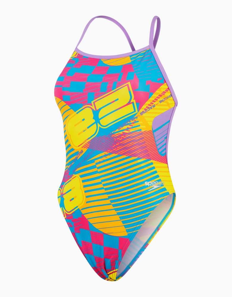 Speedo Womens/Ladies Digital Print All-Over Print One Piece Swimsuit