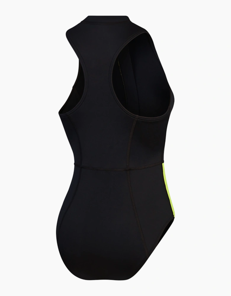 Speedo Womens/Ladies Colour Block Thermal Sleeveless One Piece Swimsuit