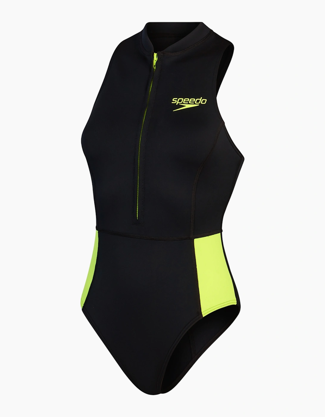 Speedo Womens/Ladies Colour Block Thermal Sleeveless One Piece Swimsuit