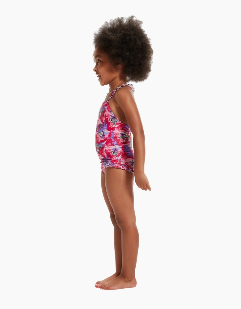 Speedo Girls Learn To Swim Frill One Piece Swimsuit