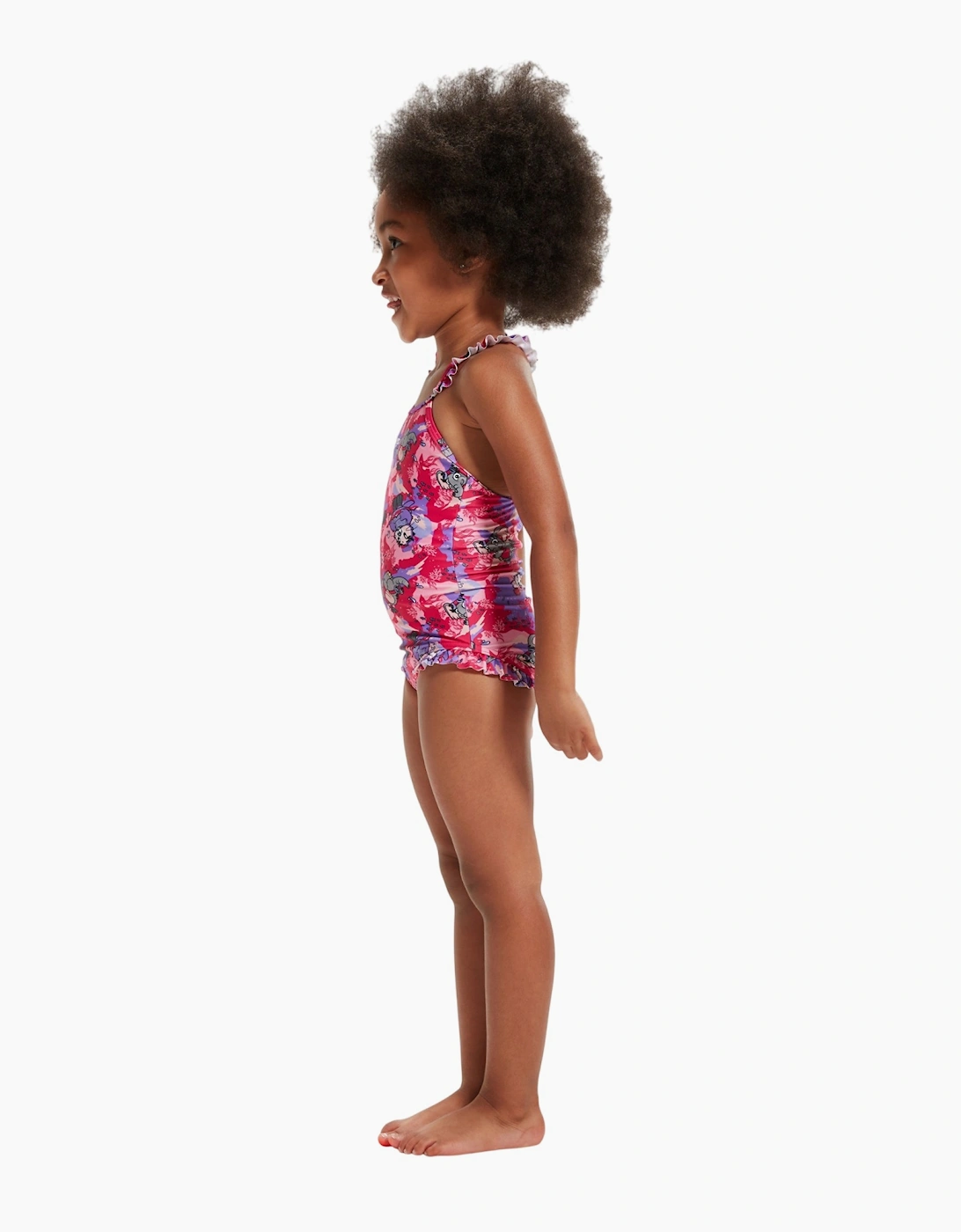 Speedo Girls Learn To Swim Frill One Piece Swimsuit