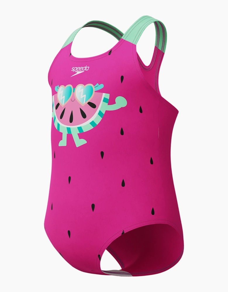 Speedo Girls Watermelon One Piece Swimsuit