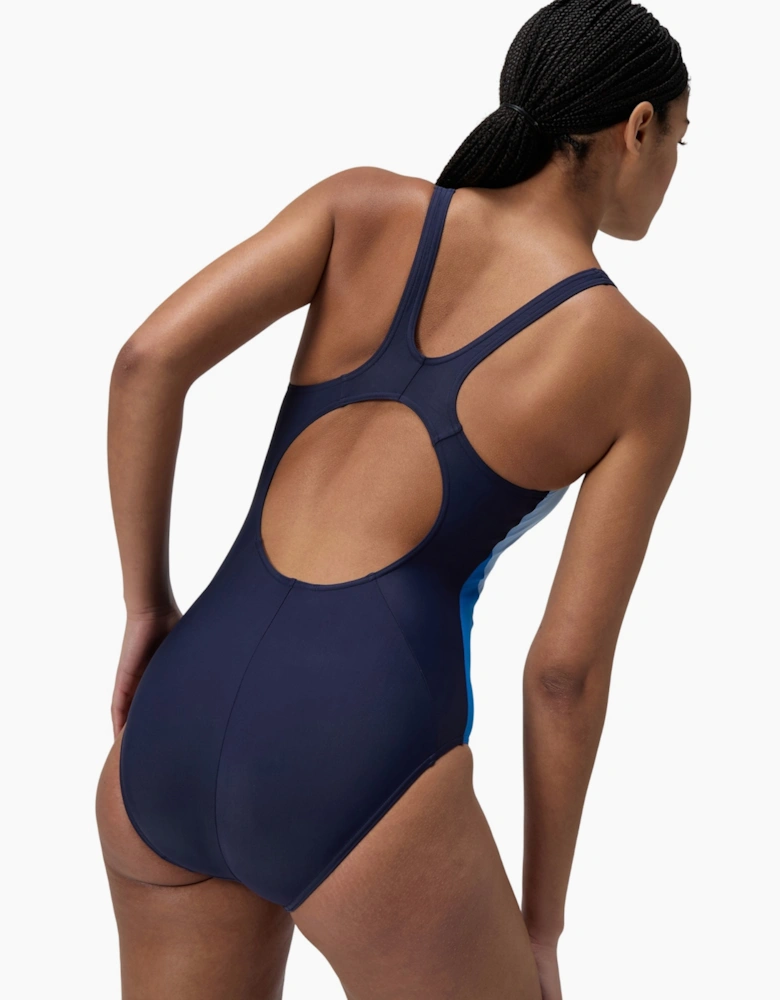 Speedo Womens/Ladies 2.0 Colour Block Muscleback One Piece Swimsuit