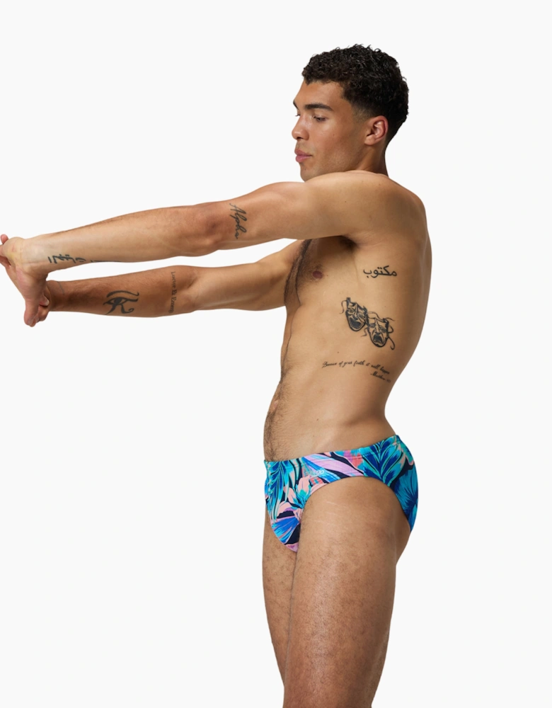 Speedo Mens Beachstar Tropical Leaves Swim Briefs