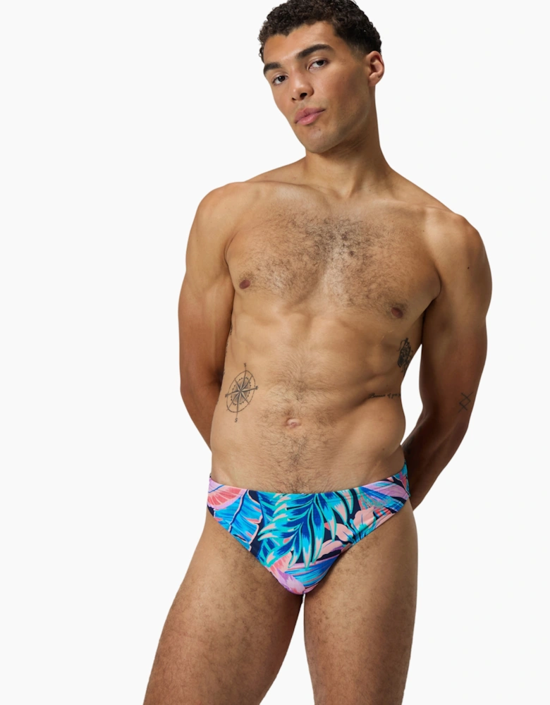 Speedo Mens Beachstar Tropical Leaves Swim Briefs