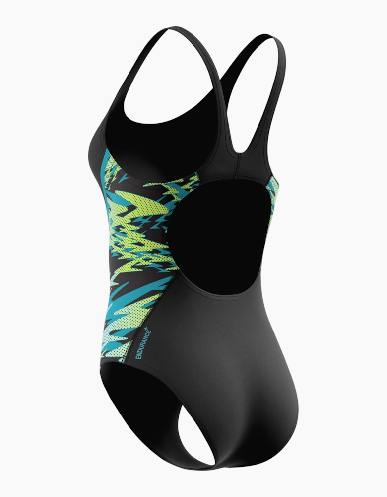Speedo Womens/Ladies Hyperboom Splice Muscleback One Piece Swimsuit