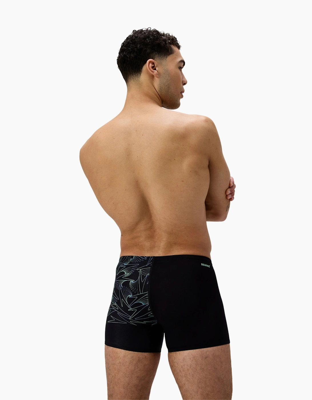 Speedo Mens Hyperboom Asymmetric V-Cut Swim Shorts