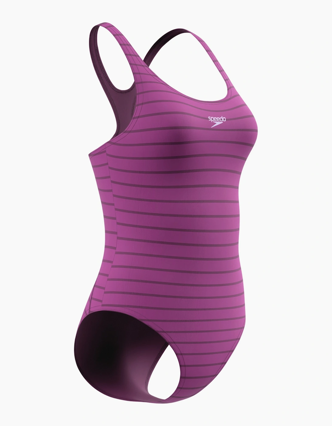 Speedo Womens/Ladies Medalist Striped Endurance+ One Piece Swimsuit