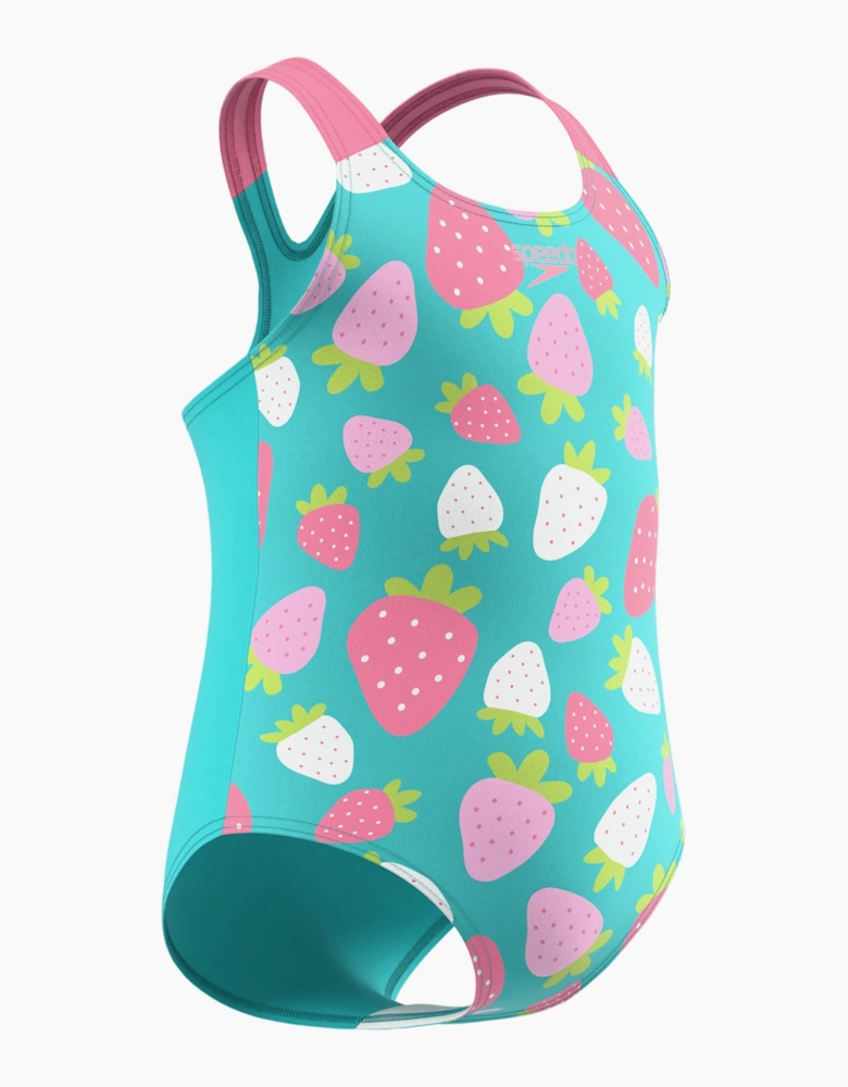 Speedo Girls Strawberry One Piece Swimsuit