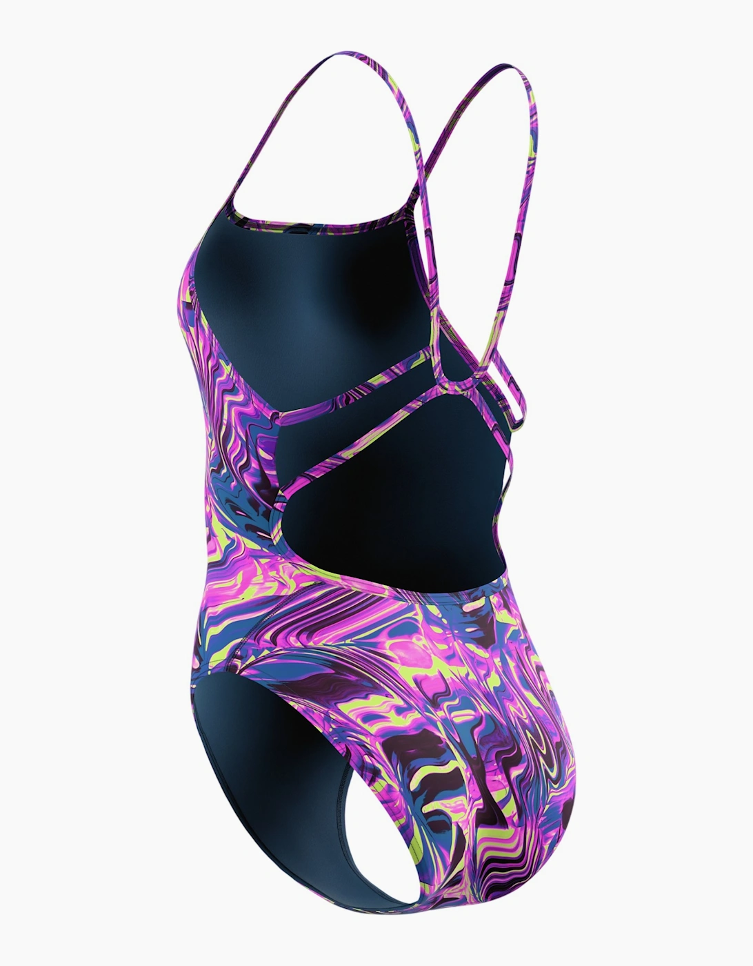 Speedo Womens/Ladies Swirl Web Back One Piece Swimsuit