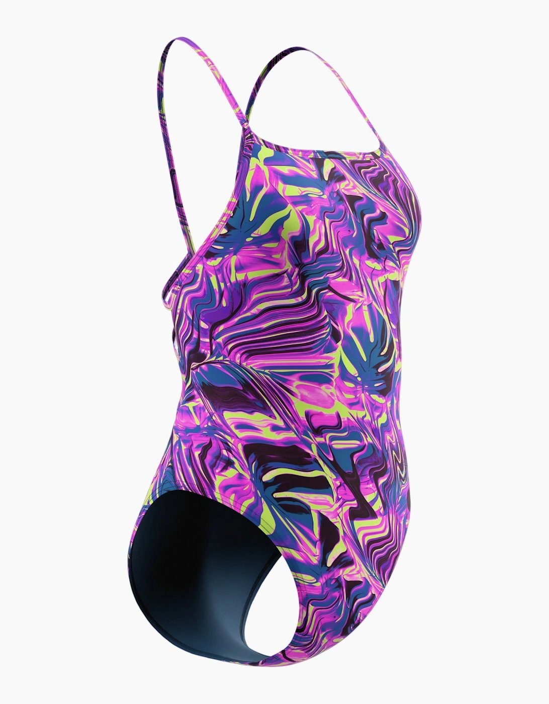 Speedo Womens/Ladies Swirl Web Back One Piece Swimsuit