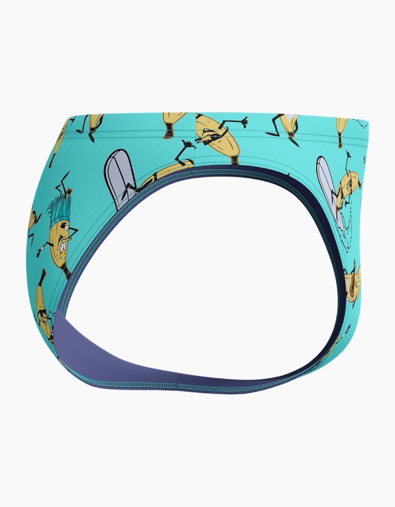 Speedo Mens Banana All-Over Print Swim Briefs