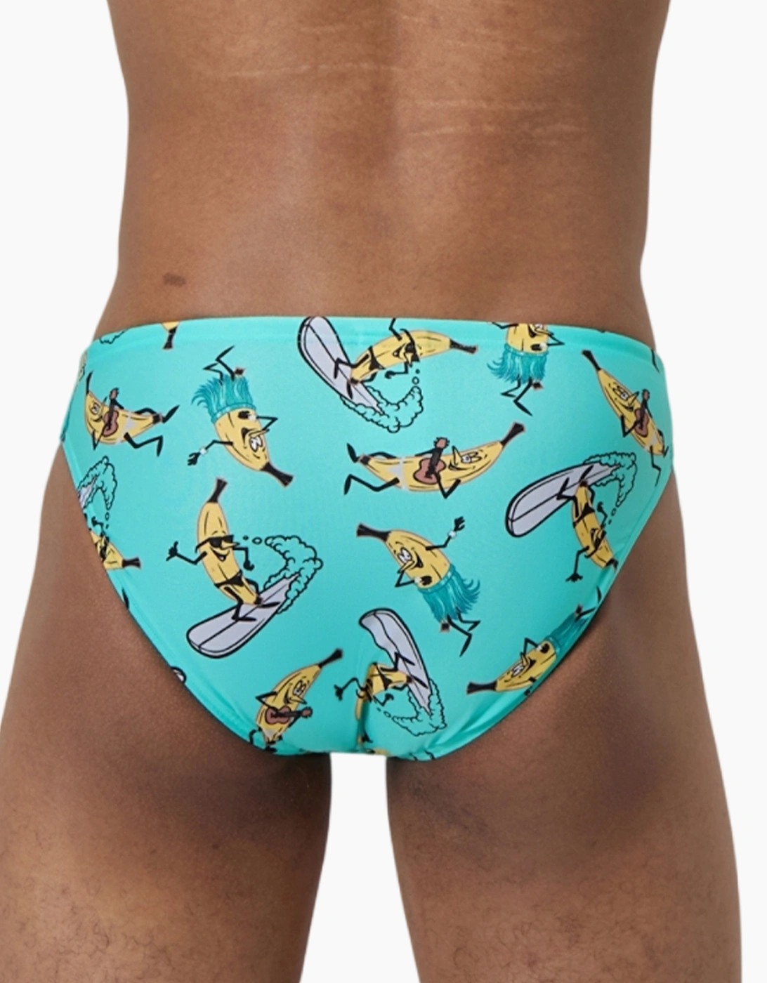 Speedo Mens Banana All-Over Print Swim Briefs
