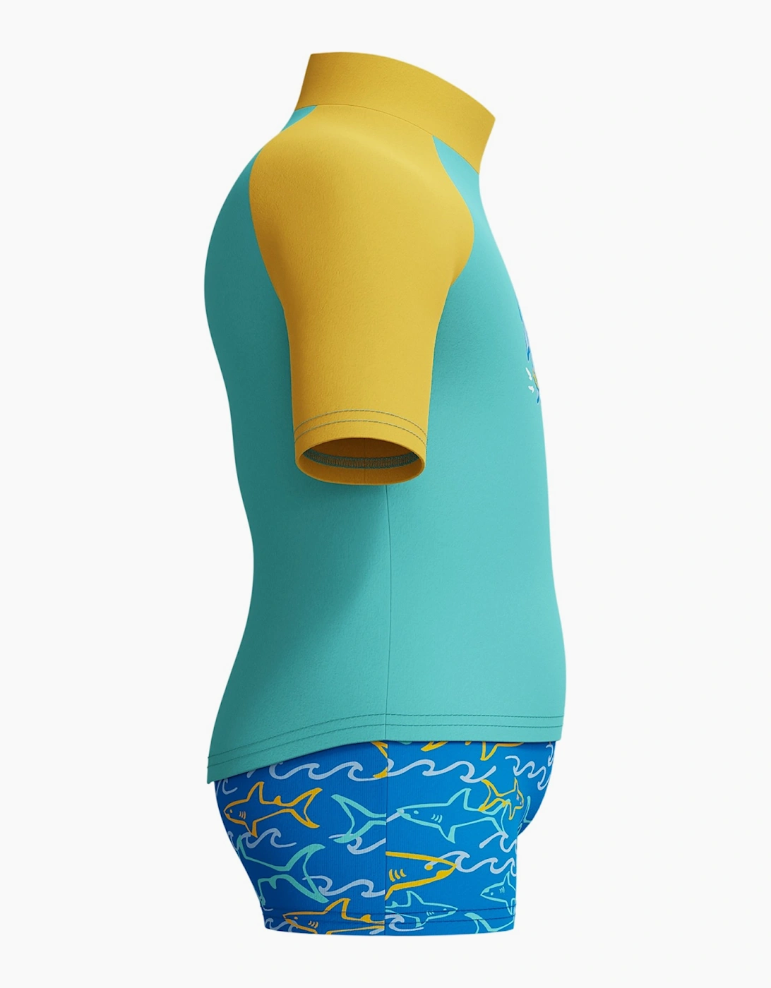 Speedo Boys Shark Short-Sleeved Rash Suit