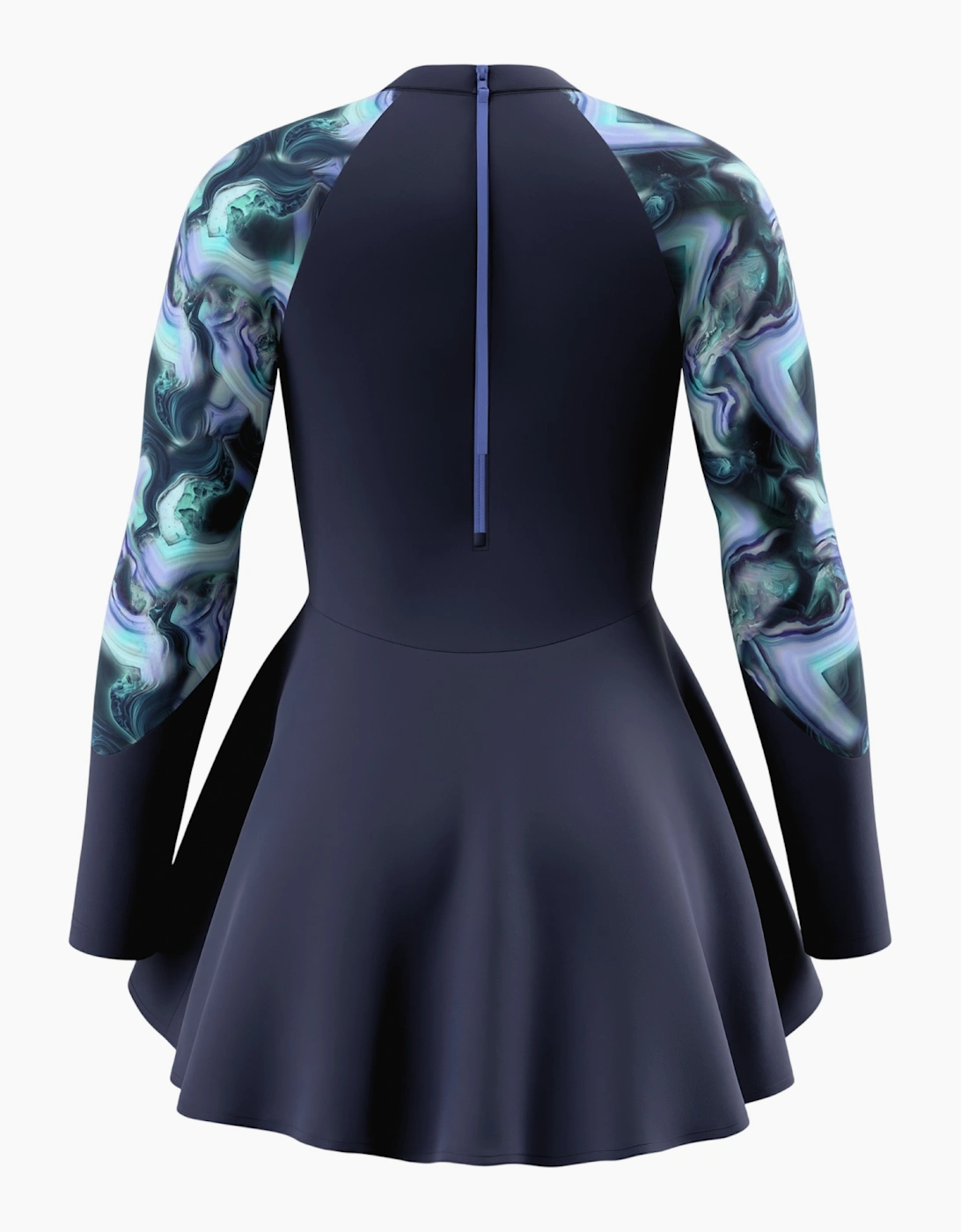 Speedo Womens/Ladies Modern Patterned Long-Sleeved Swim Dress