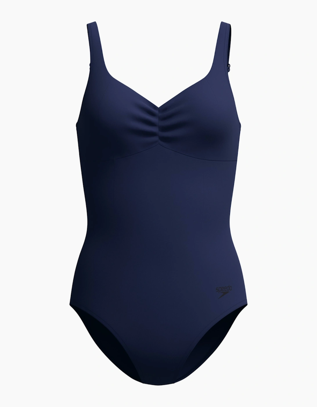 Speedo Womens/Ladies AquaNite Solid Ruched One Piece Swimsuit