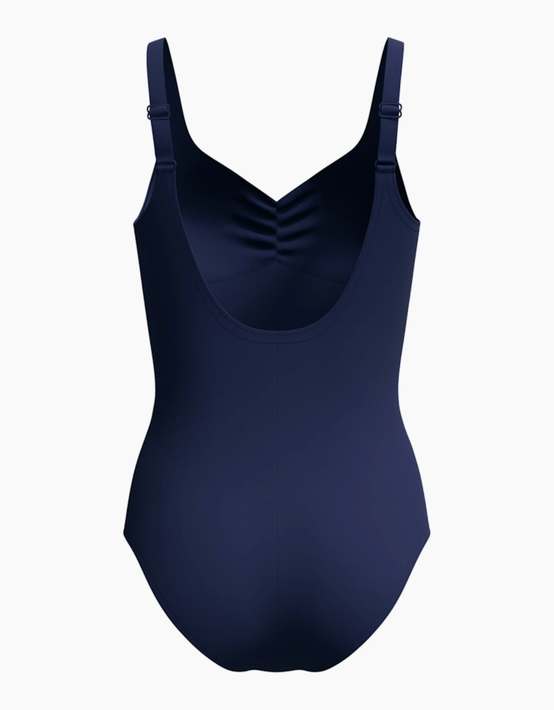 Speedo Womens/Ladies AquaNite Solid Ruched One Piece Swimsuit