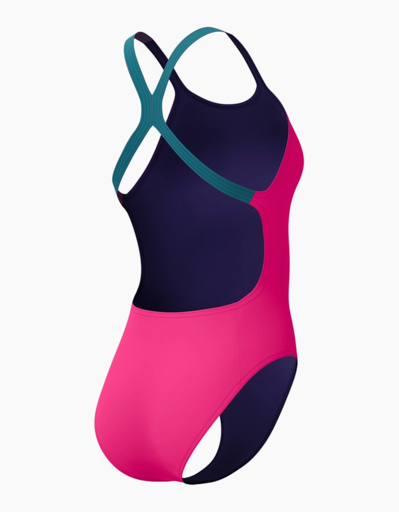 Speedo Womens/Ladies Solid Powerback One Piece Swimsuit