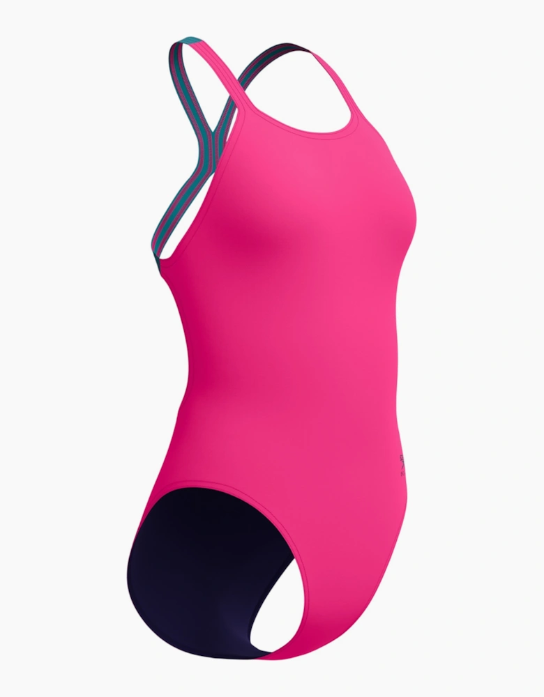 Speedo Womens/Ladies Solid Powerback One Piece Swimsuit