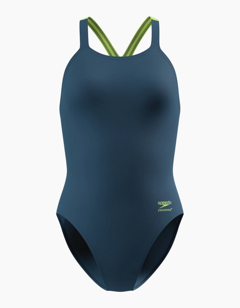 Speedo Womens/Ladies Solid Powerback One Piece Swimsuit