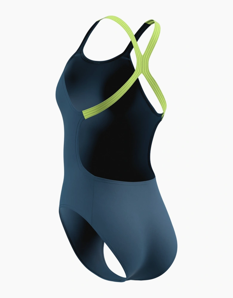 Speedo Womens/Ladies Solid Powerback One Piece Swimsuit