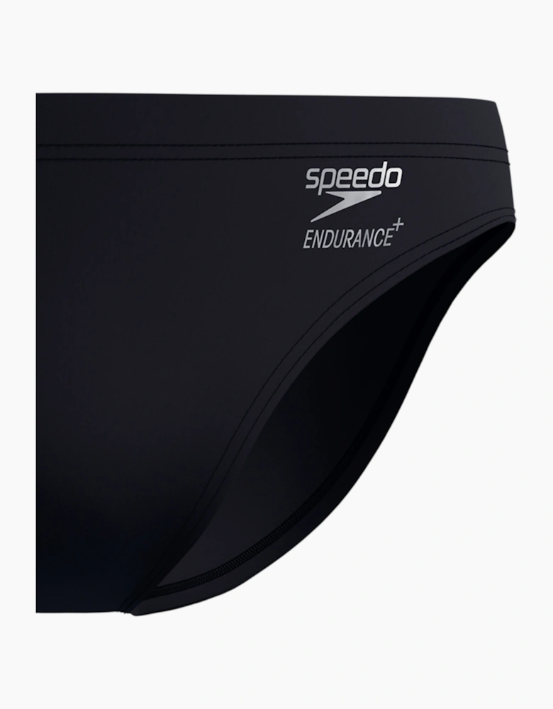 Speedo Boys Solid Endurance+ Logo Swim Briefs
