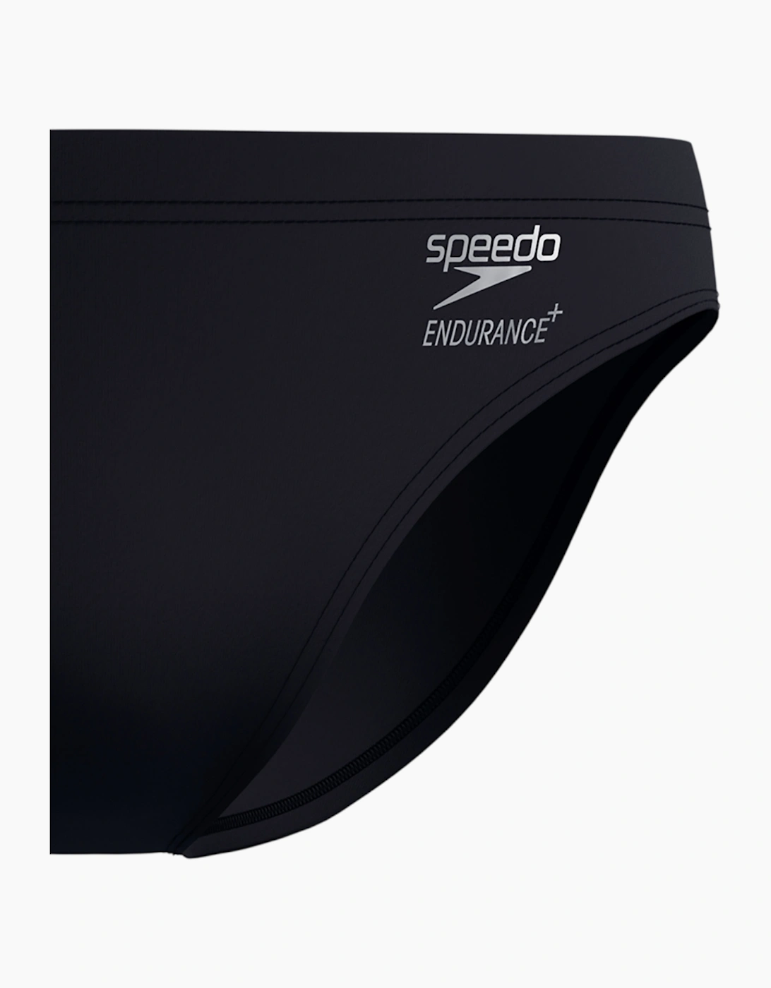 Speedo Boys Solid Endurance+ Logo Swim Briefs