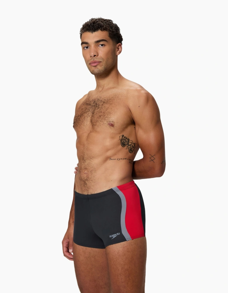Speedo Mens Splice Solid Swim Shorts