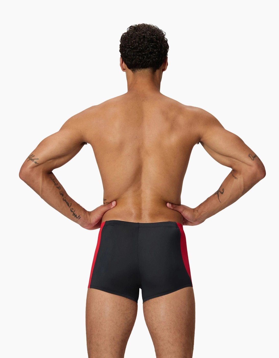 Speedo Mens Splice Solid Swim Shorts