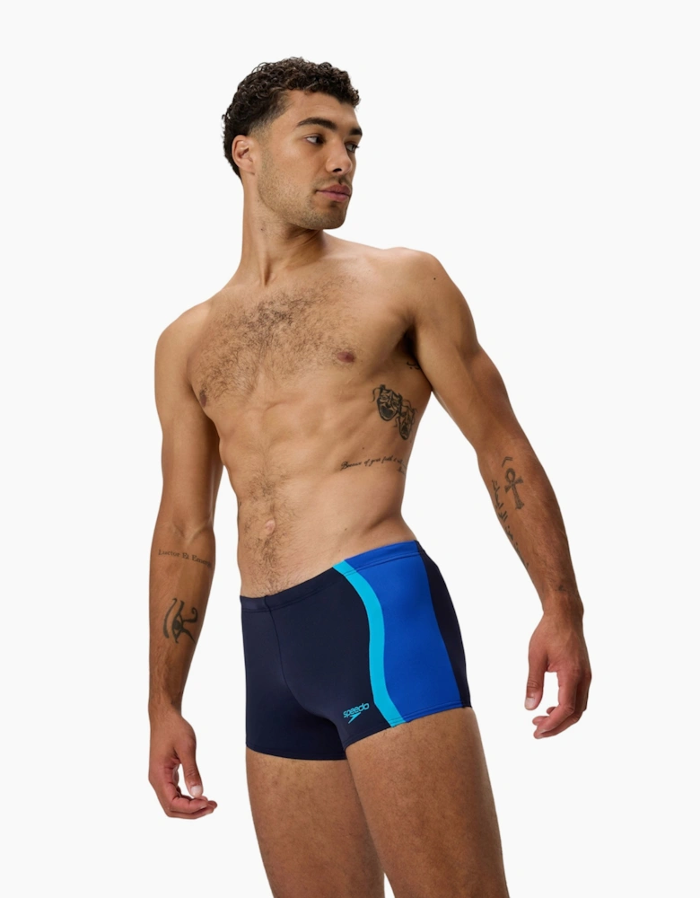 Speedo Mens Splice Solid Swim Shorts