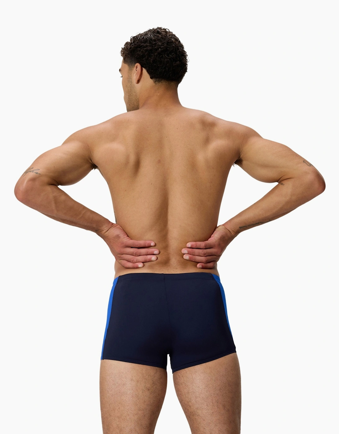 Speedo Mens Splice Solid Swim Shorts