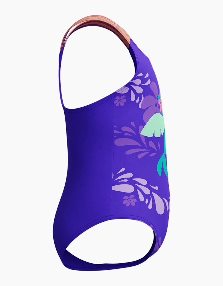 Speedo Girls Digital Print One Piece Swimsuit