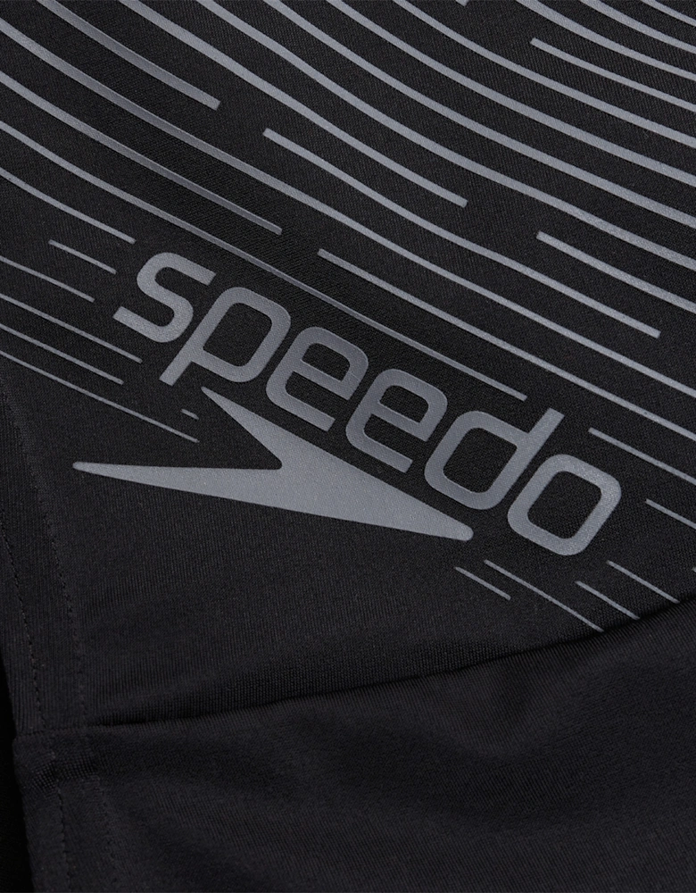 Speedo Mens Medley Lines Logo Jammer Shorts