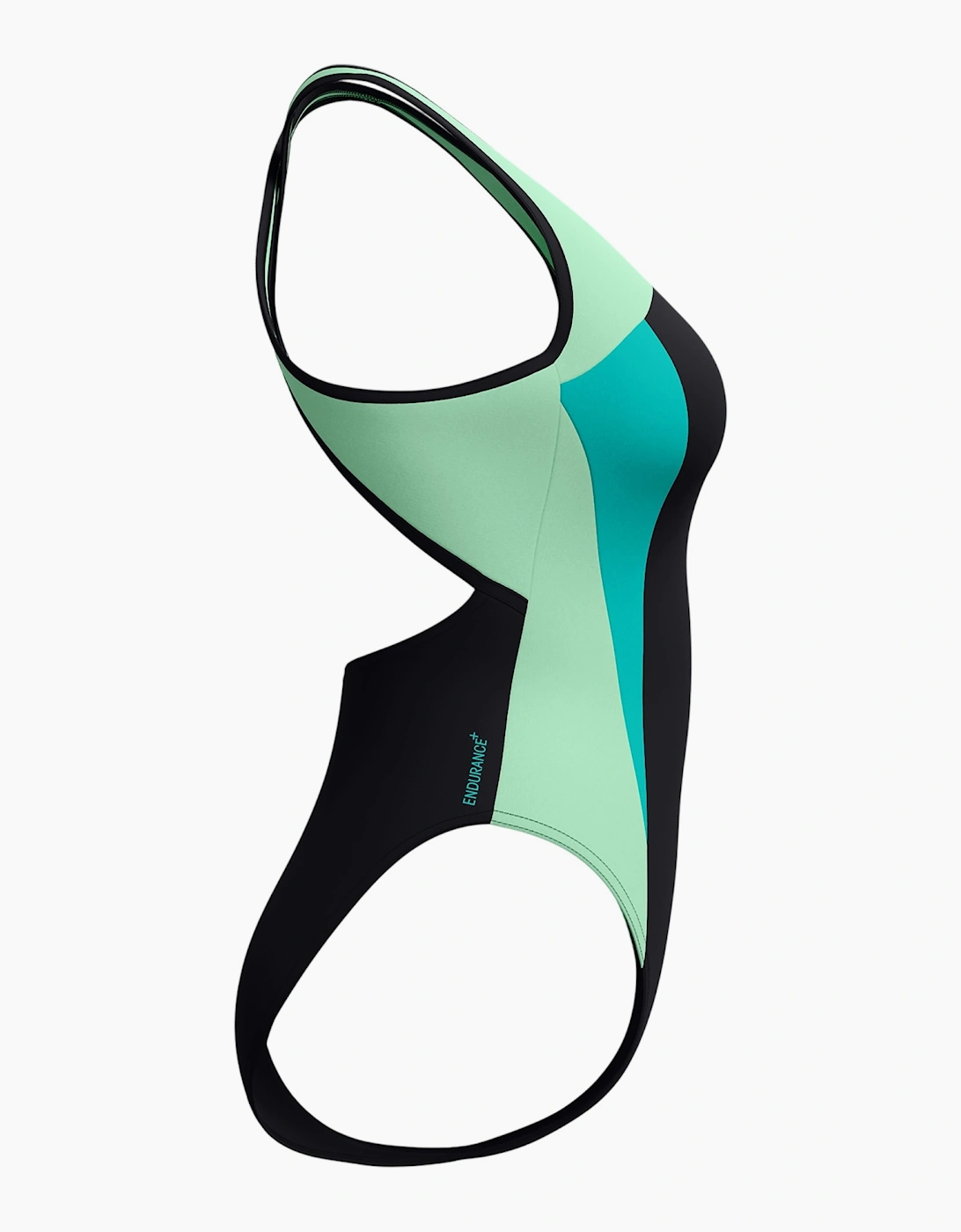 Speedo Womens/Ladies Splice High-Neck Cross Back One Piece Swimsuit