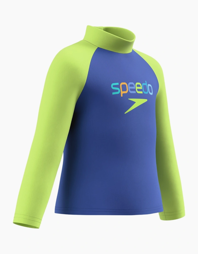Speedo Childrens/Kids Logo Long-Sleeved Rash Guard